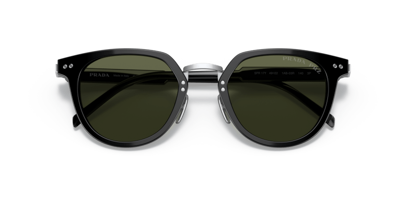 0PR 17YS - Prada - Frame: Black - (Black 1AB03R) - Lens: Polar Green Polarized - 49 MM - Ardor Eyewear