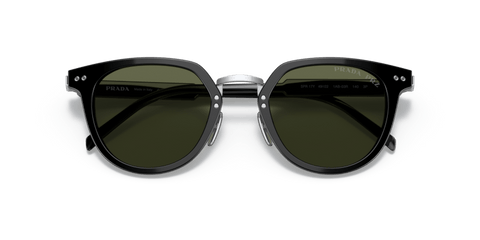 0PR 17YS - Prada - Frame: Black - (Black 1AB03R) - Lens: Polar Green Polarized - 49 MM - Ardor Eyewear