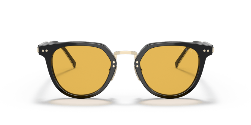 0PR 17YS - Prada - Frame: Black - (Black AAV07M) - Lens: Yellow Orange - 49 MM - Ardor Eyewear