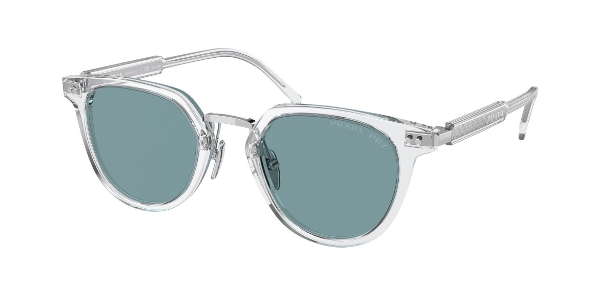 0PR 17YS - Prada - Frame: Transparent - (Crystal 2AZ04D) - Lens: Polar Green Polarized - 49 MM - Ardor Eyewear