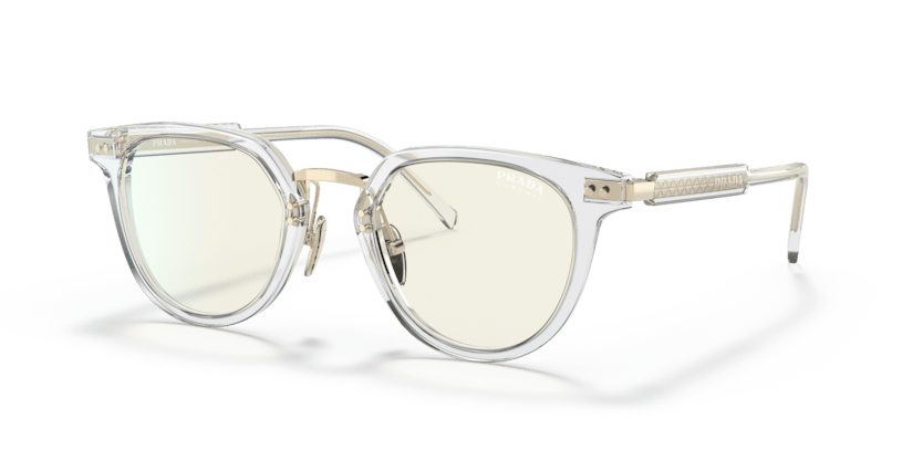 0PR 17YS - Prada - Frame: Transparent - (Crystal 2AZ09N) - Lens: Photo Grey Blue Light Filter Photochromic - 49 MM - Ardor Eyewear