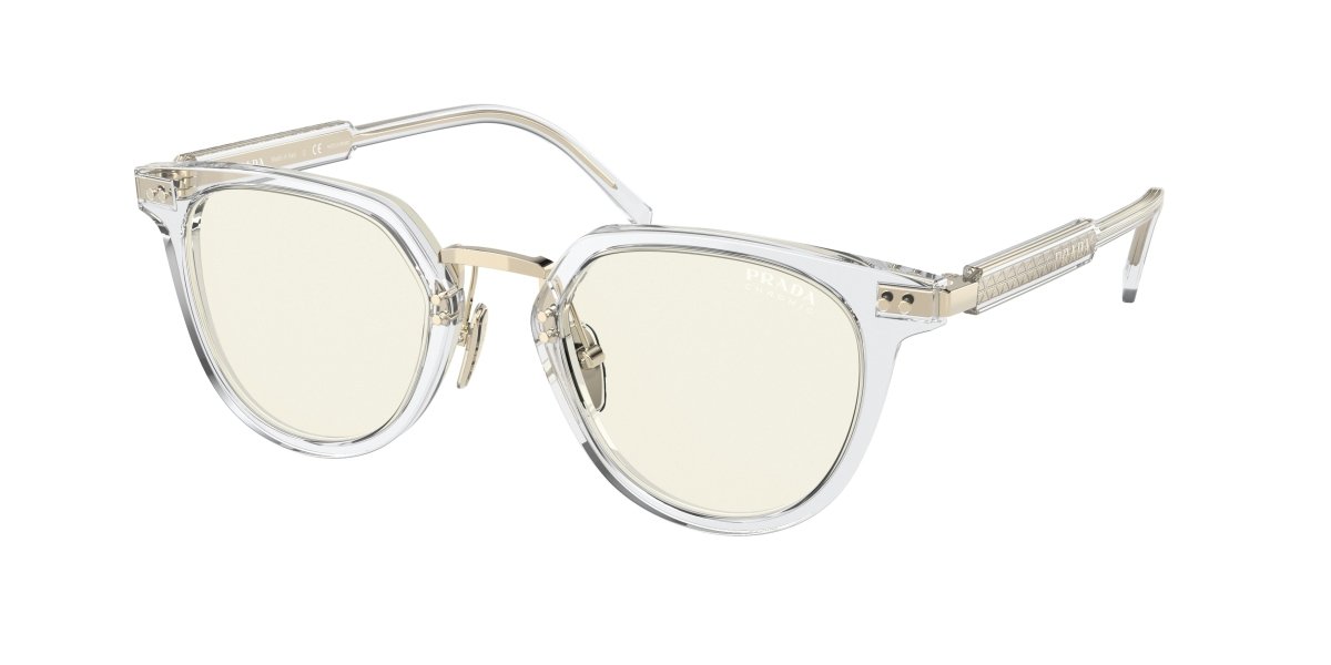 0PR 17YS - Prada - Frame: Transparent - (Crystal 2AZ09N) - Lens: Photo Grey Blue Light Filter Photochromic - 49 MM - Ardor Eyewear