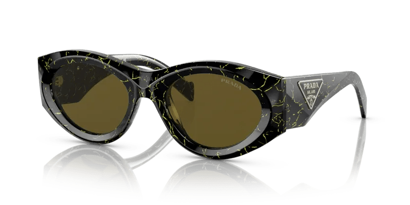 0PR 20ZS - Prada - Black yellow marble - 53mm - Ardor Eyewear