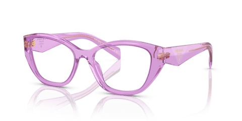 0PR 21ZV - Prada - Violet - (Transparent Amethyst 13R1O1) - 51MM - Ardor Eyewear