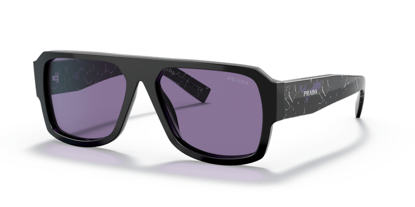 0PR 22YS - Prada - (Black) Violet Mirror Internal Silver - 56 - 16 - 140 MM - Ardor Eyewear 8056597629515