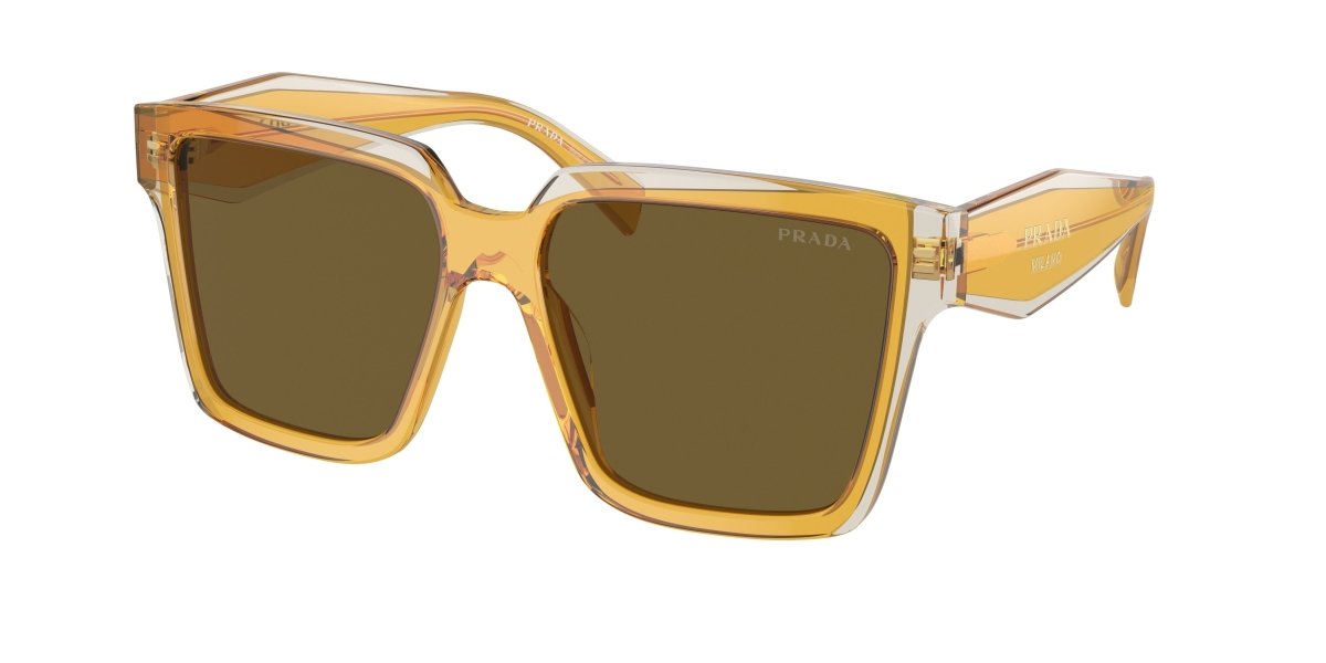 0PR 24ZS - Prada - (Ocher/Crystal Grey) Dark Brown - 56 - 16 - 140 MM - Ardor Eyewear 8056597874892