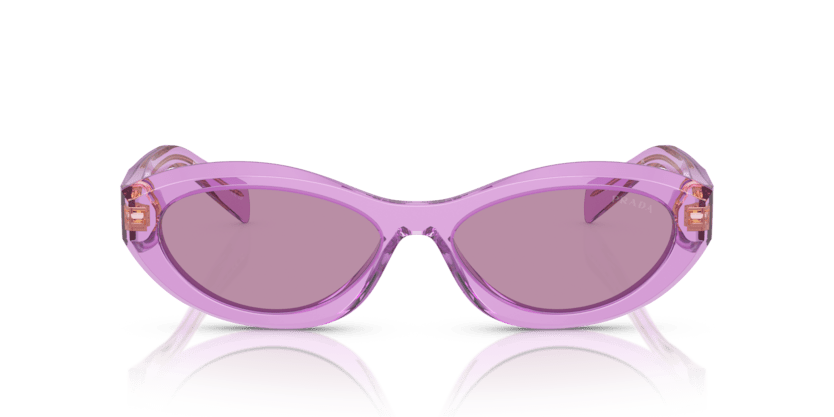 0PR 26ZS - Prada - (Transparent Amethyst) Dark Violet Mirror Silver Int - 55 - 16 - 145 MM - Ardor Eyewear 8056262083949