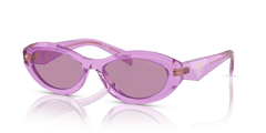 0PR 26ZS - Prada - (Transparent Amethyst) Dark Violet Mirror Silver Int - 55 - 16 - 145 MM - Ardor Eyewear 8056262083949