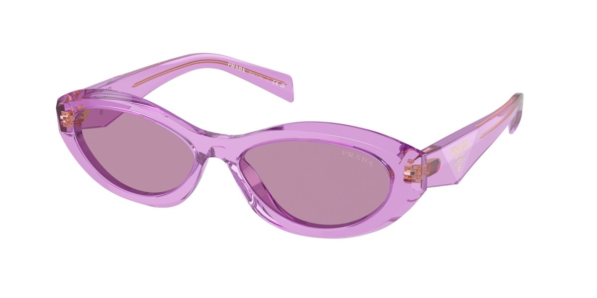 0PR 26ZS - Prada - (Transparent Amethyst) Dark Violet Mirror Silver Int - 55 - 16 - 145 MM - Ardor Eyewear 8056262083949