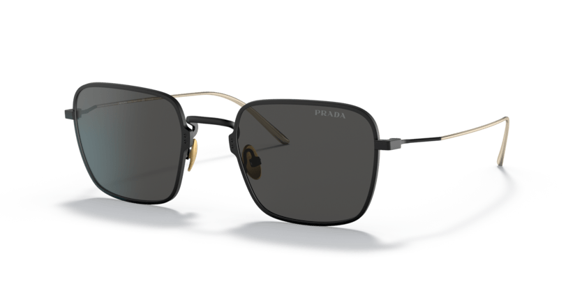 0PR 54WS - Prada - (Matte Black) Dark Grey - 52 - 22 - 145 MM - Ardor Eyewear 8056597383158