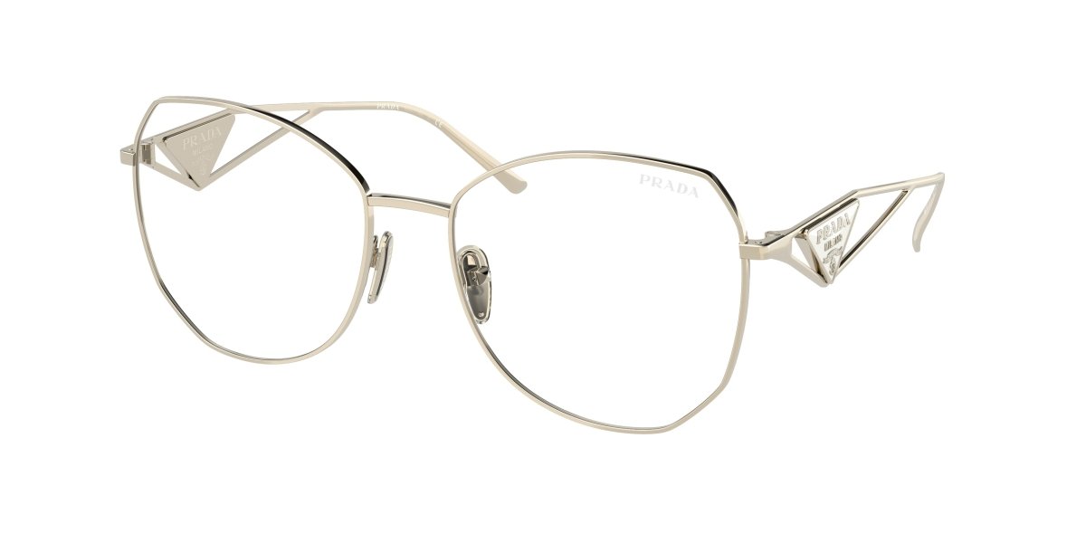 0PR 57YS - Prada - (Pale Gold) Clear Blue Light Filter - 57 - 18 - 140 MM - Ardor Eyewear 8056597627450