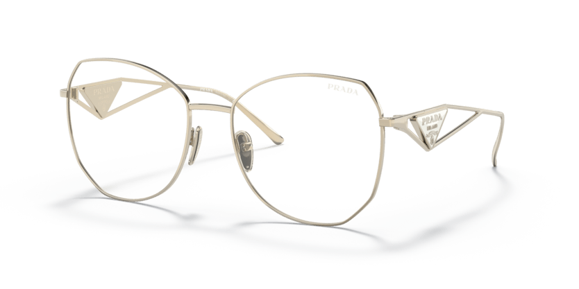 0PR 57YS - Prada - (Pale Gold) Clear Blue Light Filter - 57 - 18 - 140 MM - Ardor Eyewear 8056597627450