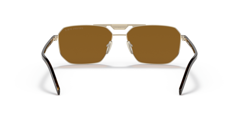 0PR 58YS - Prada - Frame: Gold - (Pale Gold ZVN5Y1) - Lens: Polar Dark Brown Polarized - 57 MM - Ardor Eyewear