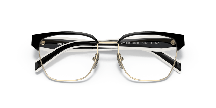 0PR 65YV - Prada - Black - (Black/Pale Gold 18A1O1) - 53 - 18 - 140 MM - Ardor Eyewear 8056597626774