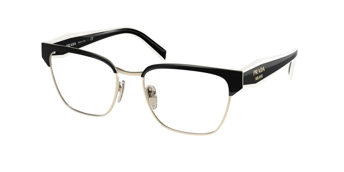 0PR 65YV - Prada - Black - (Black/Pale Gold 18A1O1) - 53 - 18 - 140 MM - Ardor Eyewear 8056597626774