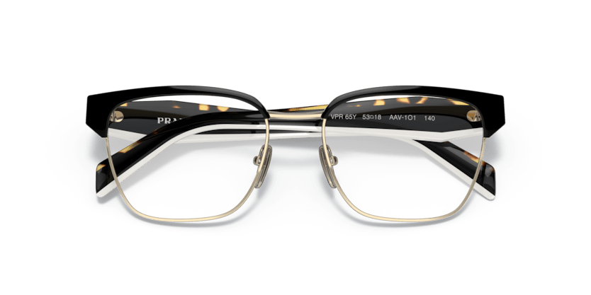 0PR 65YV - Prada - Black - (Black/Pale Gold AAV1O1) - 53 - 18 - 140 MM - Ardor Eyewear 8056597626798