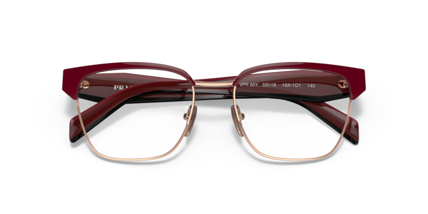 0PR 65YV - Prada - Red - (Red/Rose Gold 16A1O1) - 53 - 18 - 140 MM - Ardor Eyewear 8056597626187