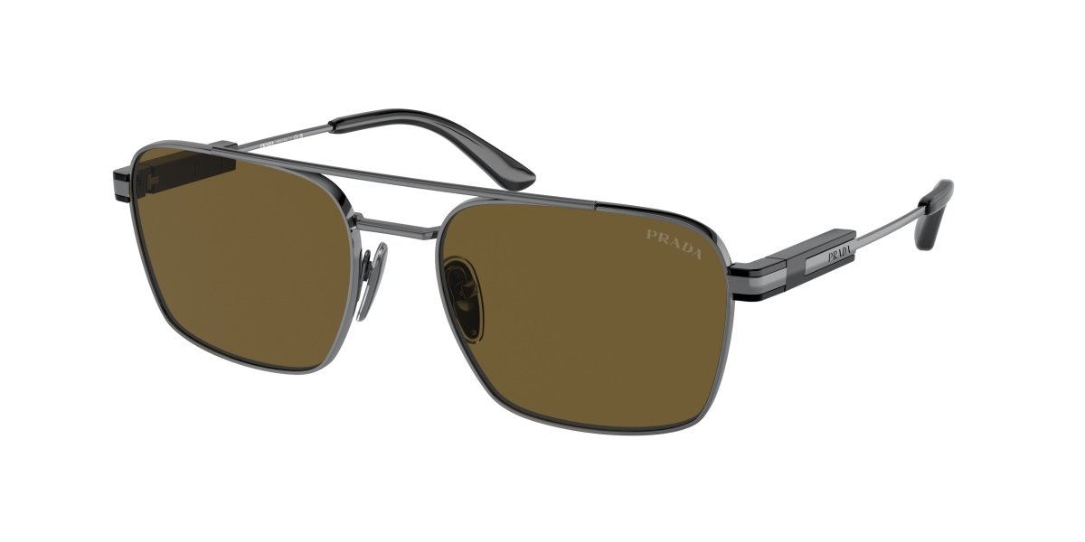 0PR 67ZS - Prada - Frame: Grey - (Gunmetal 5AV01T) - Lens: Dark Brown - 56 MM - Ardor Eyewear