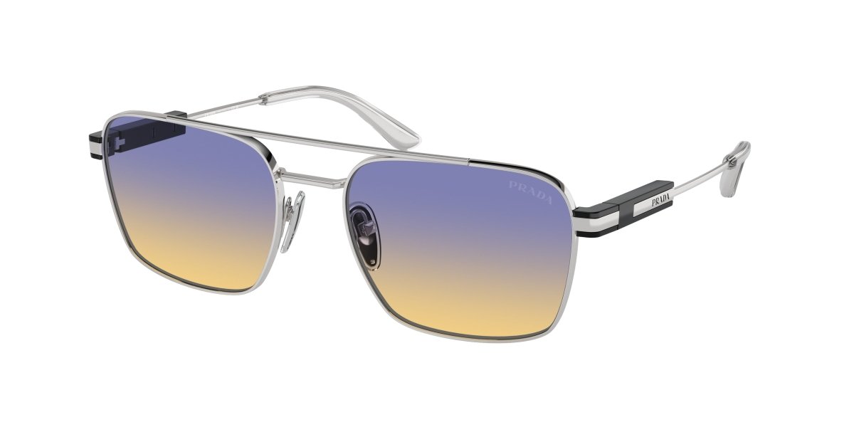 0PR 67ZS - Prada - Frame: Silver - (Silver 1BC06Z) - Lens: Iris Sfumato Sole - 56 MM - Ardor Eyewear