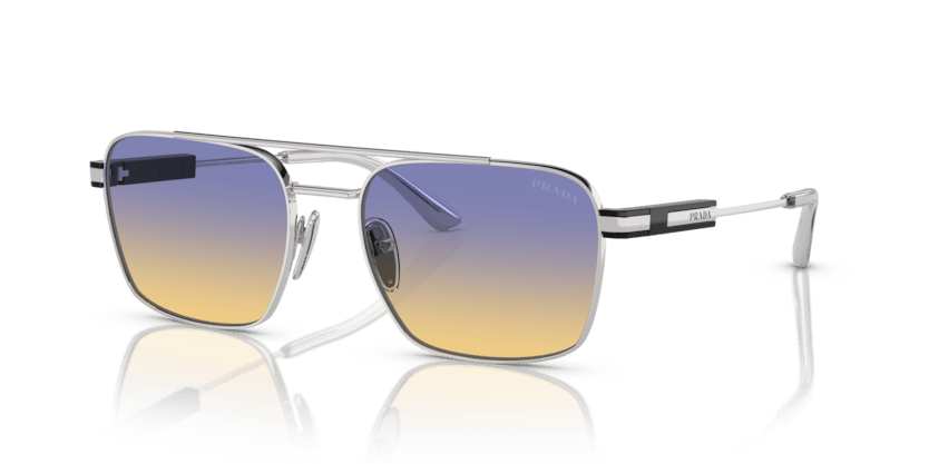 0PR 67ZS - Prada - Frame: Silver - (Silver 1BC06Z) - Lens: Iris Sfumato Sole - 56 MM - Ardor Eyewear