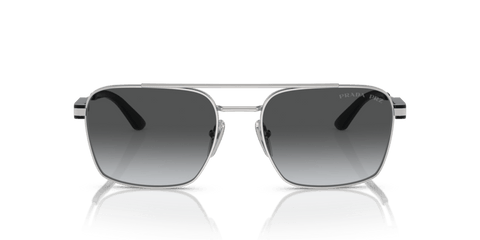 0PR 67ZS - Prada - Frame: Silver - (Silver 1BC5W1) - Lens: Polar Grey Gradient Polarized - 56 MM - Ardor Eyewear