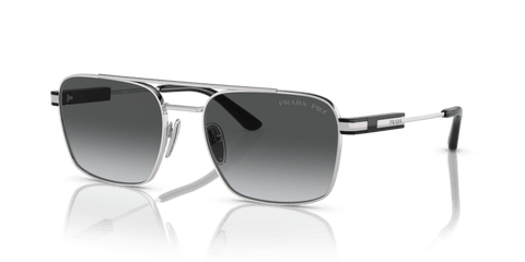 0PR 67ZS - Prada - Frame: Silver - (Silver 1BC5W1) - Lens: Polar Grey Gradient Polarized - 56 MM - Ardor Eyewear