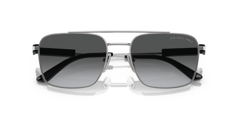 0PR 67ZS - Prada - Frame: Silver - (Silver 1BC5W1) - Lens: Polar Grey Gradient Polarized - 56 MM - Ardor Eyewear