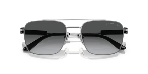 0PR 67ZS - Prada - Frame: Silver - (Silver 1BC5W1) - Lens: Polar Grey Gradient Polarized - 56 MM - Ardor Eyewear