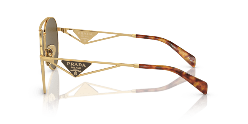 0PR 73ZS - Prada - (Gold) Dark Brown - 58 - 14 - 140 MM - Ardor Eyewear 8056597899703