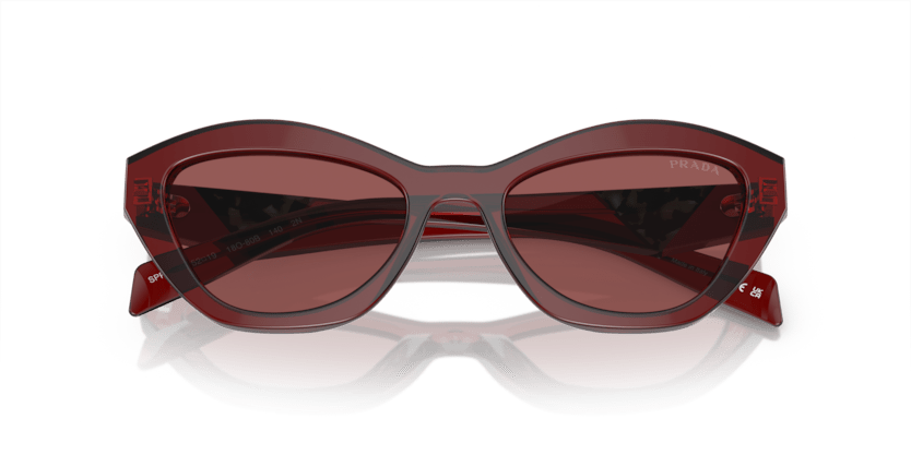 0PR A02S - Prada - (Red Transparent) Dark Violet - 52 - 19 - 140 MM - Ardor Eyewear 8056597972697