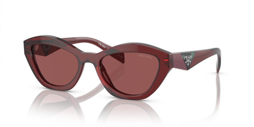 0PR A02S - Prada - (Red Transparent) Dark Violet - 52 - 19 - 140 MM - Ardor Eyewear 8056597972697