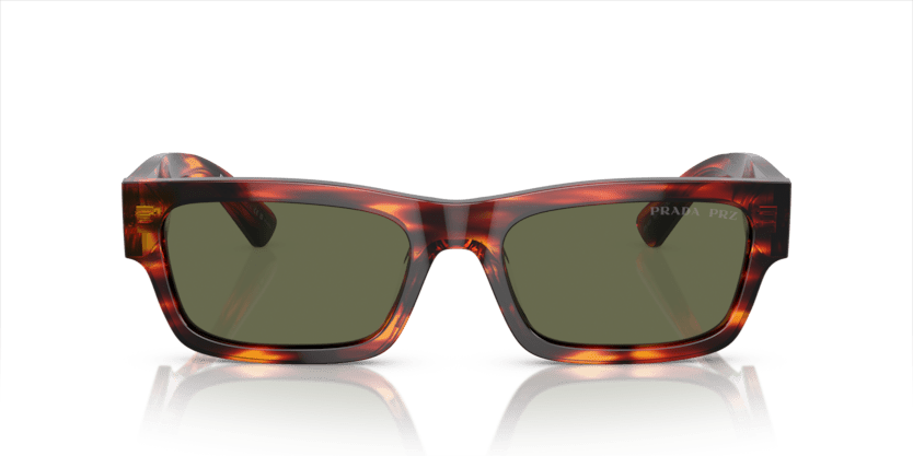 0PR A03S - Prada - (Red/Black Havana) Green Polar Polarized - 56 - 19 - 145 MM - Ardor Eyewear 8056597970662