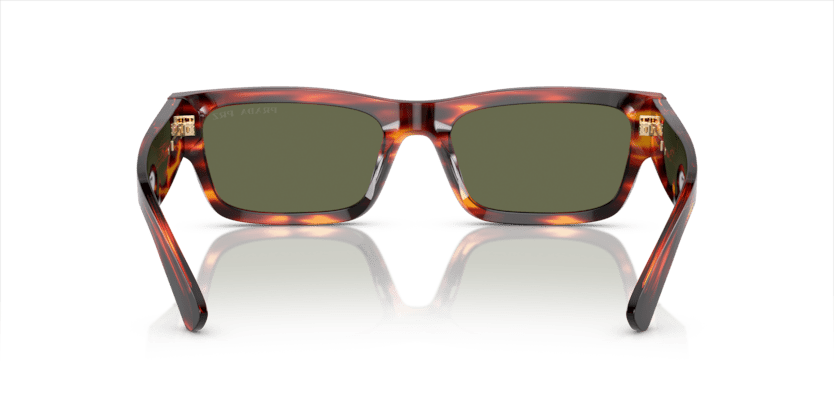 0PR A03S - Prada - (Red/Black Havana) Green Polar Polarized - 56 - 19 - 145 MM - Ardor Eyewear 8056597970662