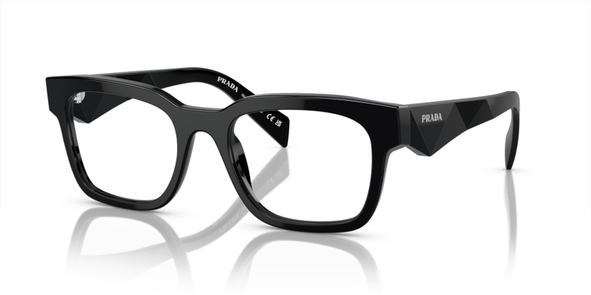 0PR A10V - Prada - Black - (Black 16K1O1) - 51 - 20 - 145 MM - Ardor Eyewear 8056597968485