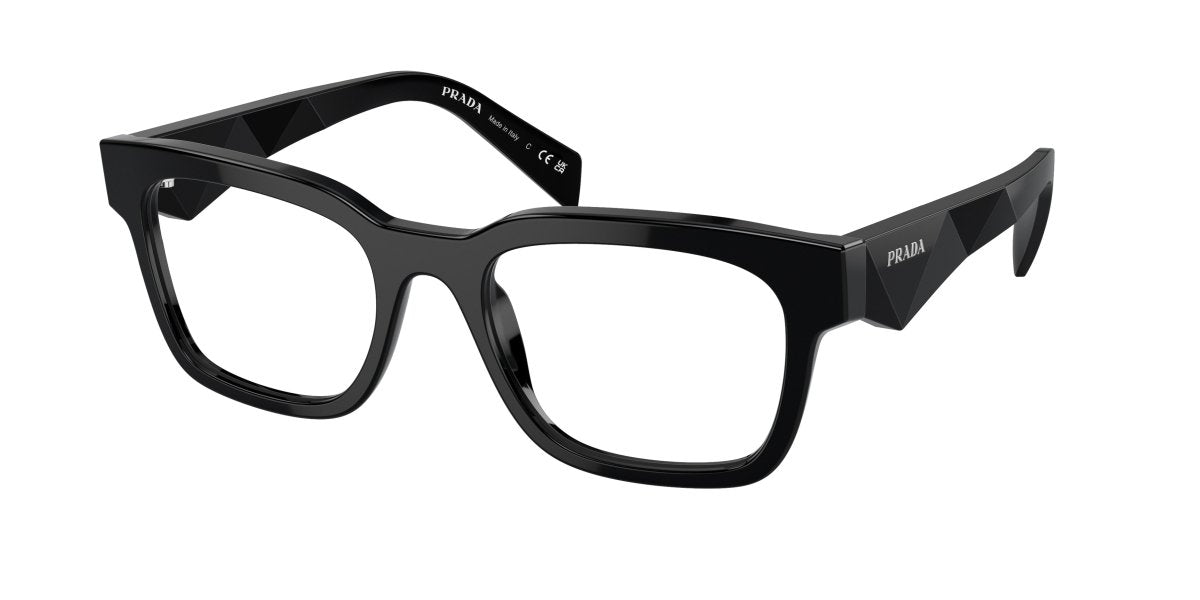 0PR A10V - Prada - Black - (Black 16K1O1) - 51 - 20 - 145 MM - Ardor Eyewear 8056597968485