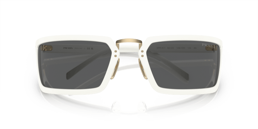 0PR A11S - Prada - (White) Dark Grey - 62 - 23 - 125 MM - Ardor Eyewear 8056597961783