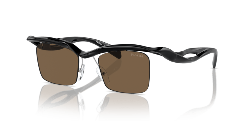 0PR A15S - Prada - (Black) Dark Brown - 47 - 20 - 135 MM - Ardor Eyewear 8056262076125