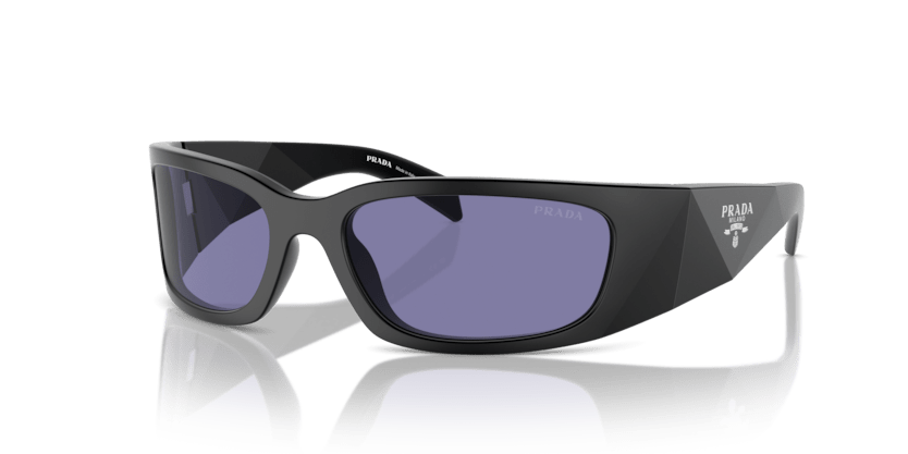 0PR A19S - Prada - (Matte Black) Dark Violet - 60 - 18 - 120 MM - Ardor Eyewear 8056262141403