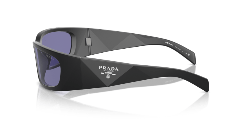 0PR A19S - Prada - (Matte Black) Dark Violet - 60 - 18 - 120 MM - Ardor Eyewear 8056262141403