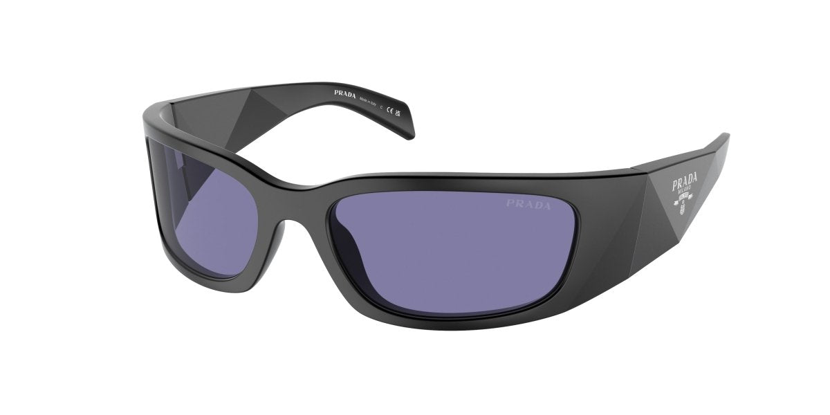 0PR A19S - Prada - (Matte Black) Dark Violet - 60 - 18 - 120 MM - Ardor Eyewear 8056262141403