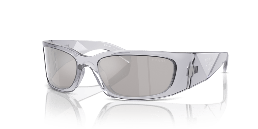 0PR A19S - Prada - (Transparent Grey) Light Grey Mirror Silver - 60 - 18 - 120 MM - Ardor Eyewear 8056262085424