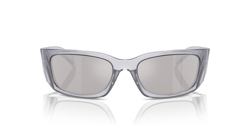 0PR A19S - Prada - (Transparent Grey) Light Grey Mirror Silver - 60 - 18 - 120 MM - Ardor Eyewear 8056262085424