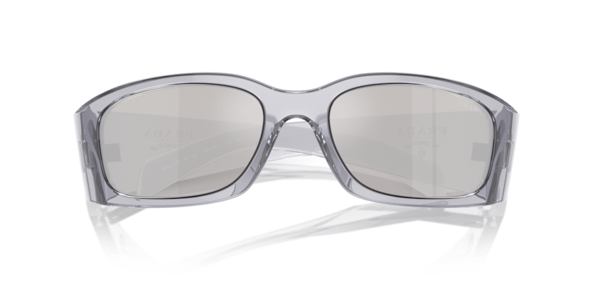 0PR A19S - Prada - (Transparent Grey) Light Grey Mirror Silver - 60 - 18 - 120 MM - Ardor Eyewear 8056262085424