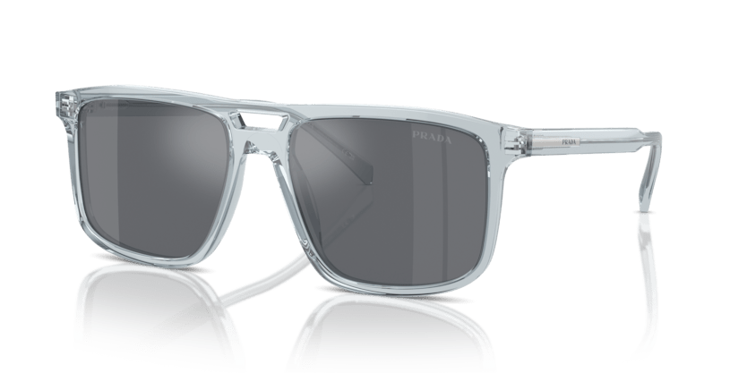 0PR A22S - Prada - (Transparent Azure) Dark Grey Flash Silver - 56 - 18 - 145 MM - Ardor Eyewear 8056262132852