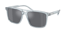 0PR A22S - Prada - (Transparent Azure) Dark Grey Flash Silver - 56 - 18 - 145 MM - Ardor Eyewear 8056262132852