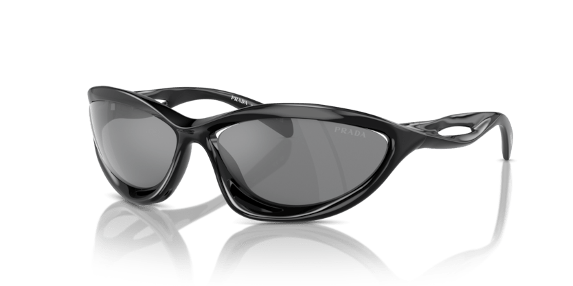 0PR A26S - Prada - (Black) Grey Mirror Silver - 63 - 17 - 130 MM - Ardor Eyewear 8056262146002