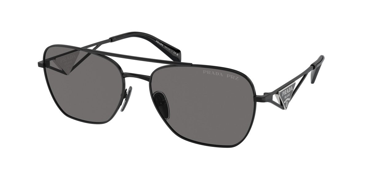 0PR A50S - Prada - (Metal Black) Dark Grey Polar Polarized - 59 - 17 - 140 MM - Ardor Eyewear 8056597967532