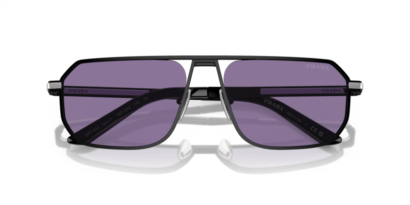 0PR A53S - Prada - (Matte Black) Violet Mirror Internal Silver - 59 - 17 - 145 MM - Ardor Eyewear 8056597973069