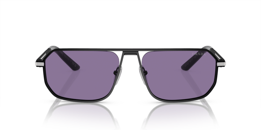 0PR A53S - Prada - (Matte Black) Violet Mirror Internal Silver - 59 - 17 - 145 MM - Ardor Eyewear 8056597973069