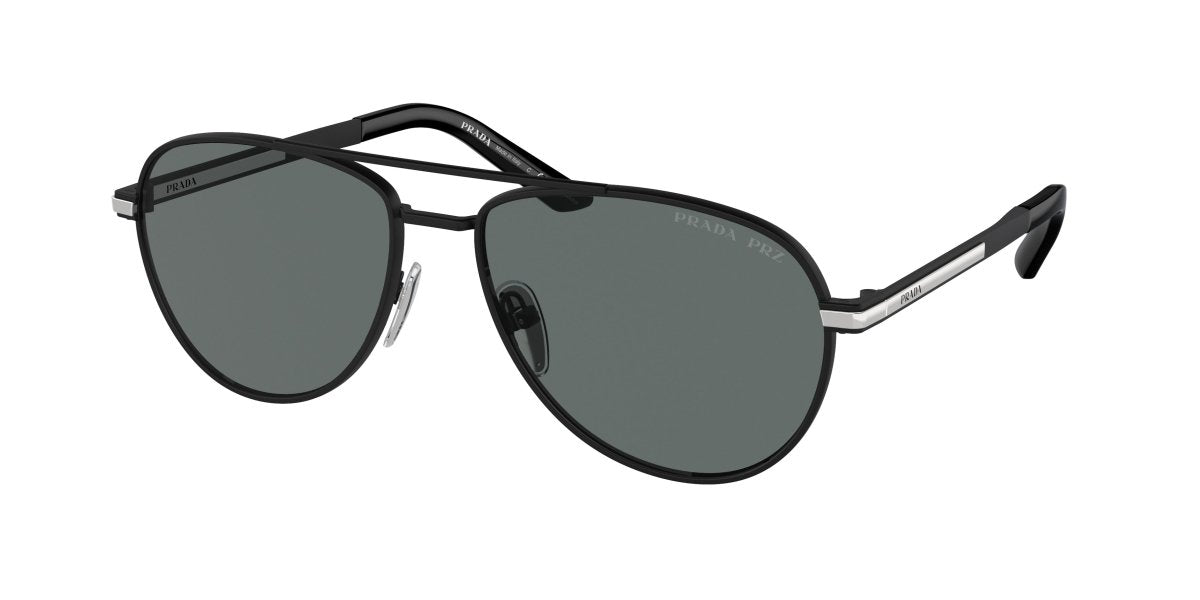 0PR A54S - Prada - (Matte Black) Dark Grey Polar Polarized - 60 - 16 - 145 MM - Ardor Eyewear 8056597973113